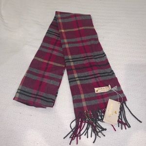 PLaid cashmere scarf